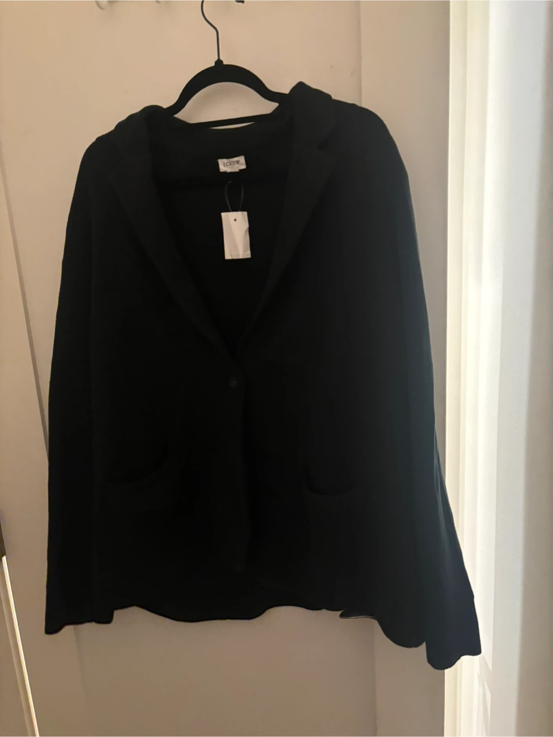 J.Crew black knit blazer, size 3X