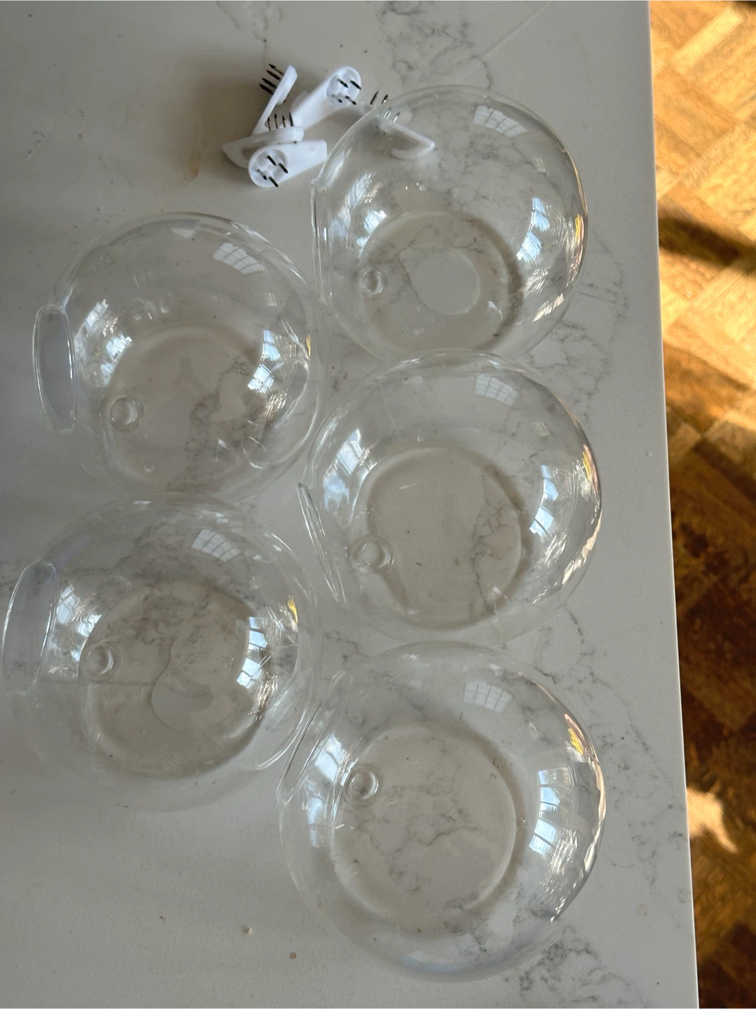 Wall Mounted Glass Globe Planters x5 - photo 4