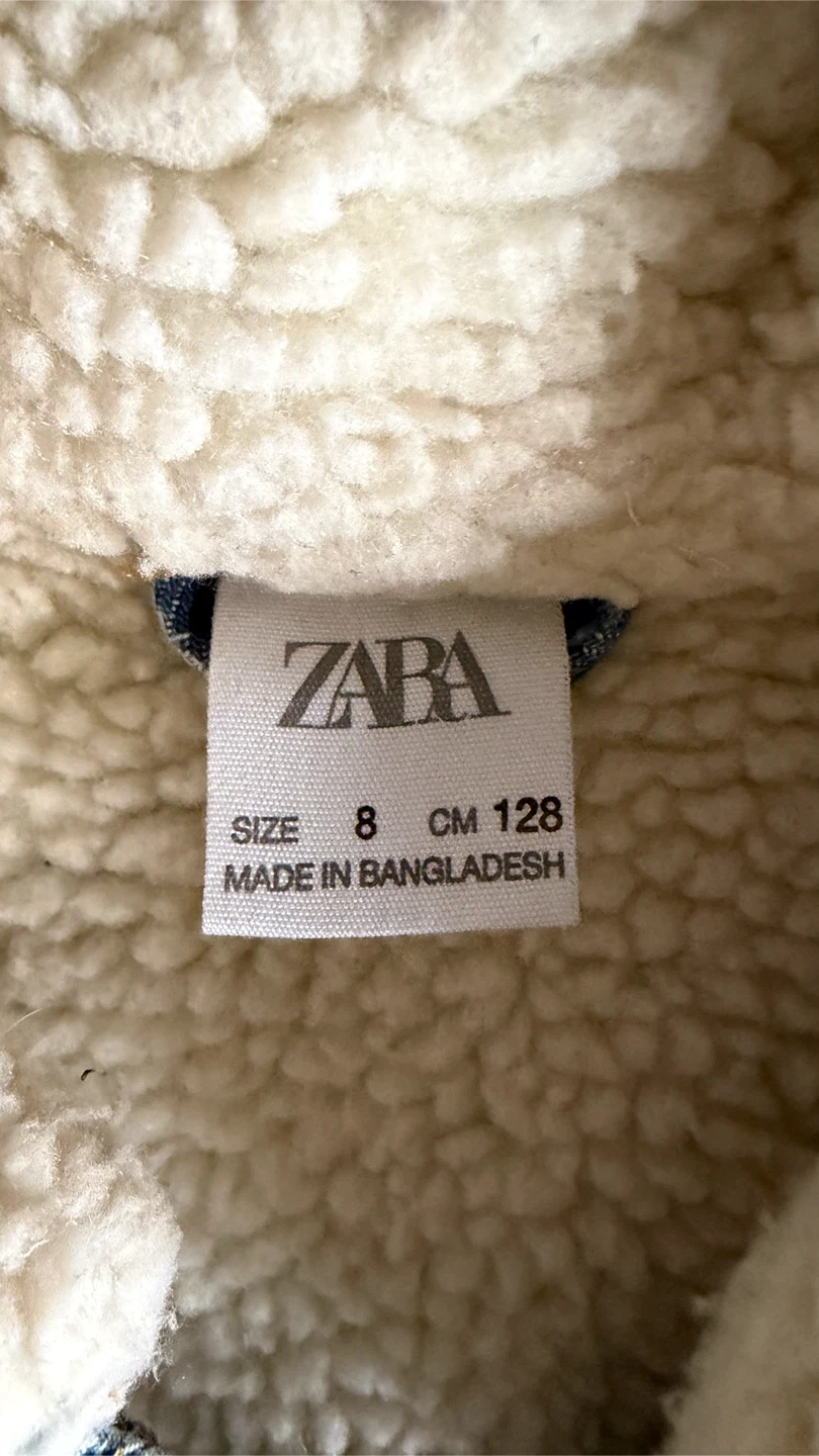 Zara Sherpa-Lined Denim Jacket - photo 3