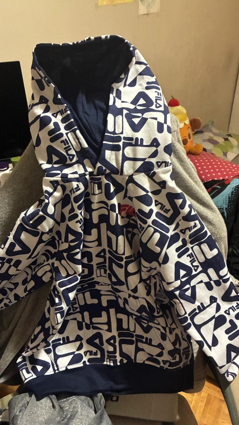 Fila Boys Printed Hoodie Size S(8)