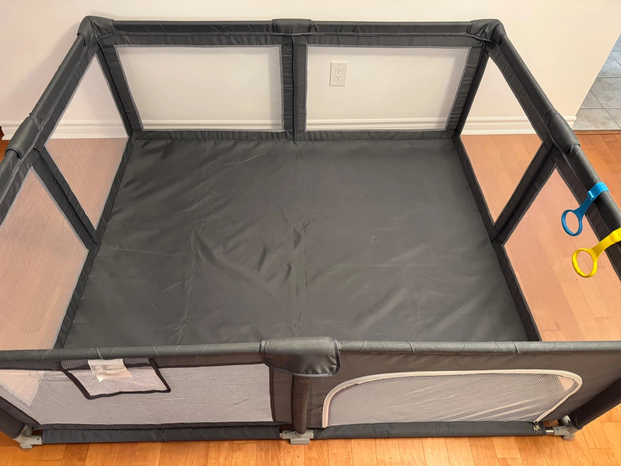 Extra Large Baby Playpen, Grey - photo 5