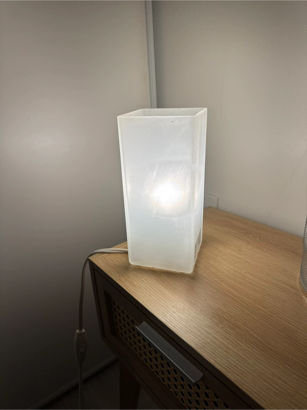 IKEA Frosted Glass Table Lamp