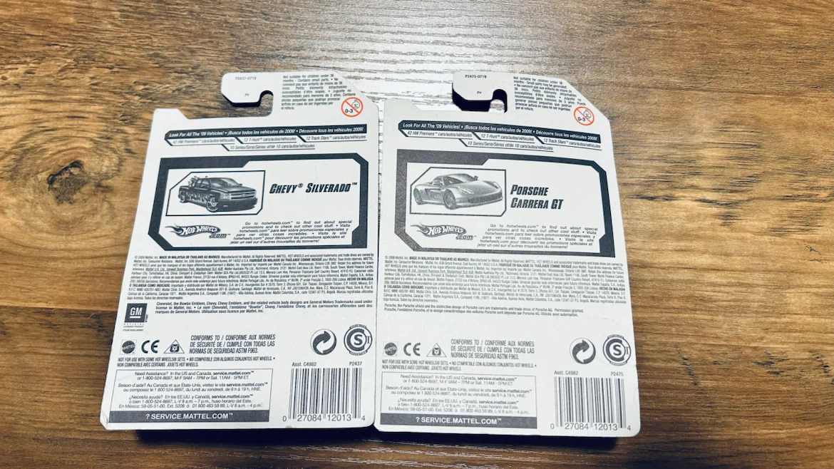 2009 Hot Wheels Chevy Silverado & Porsche Carrera GT – Sealed - photo 4