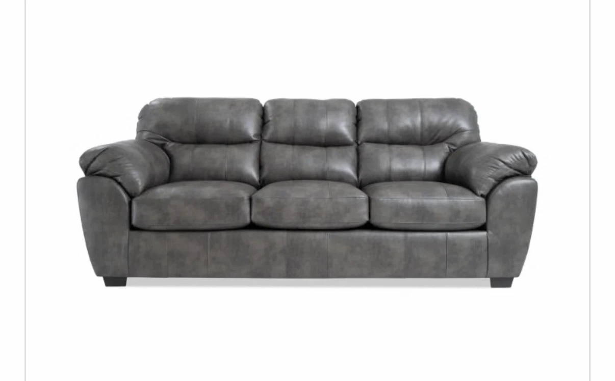 Gray Three-Seater Sofa - photo 2