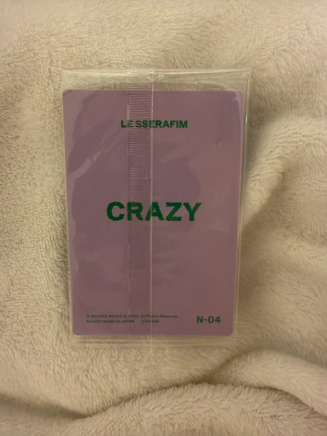 exclusive official kazuha le sserafim crazy photocard sticker - photo 2