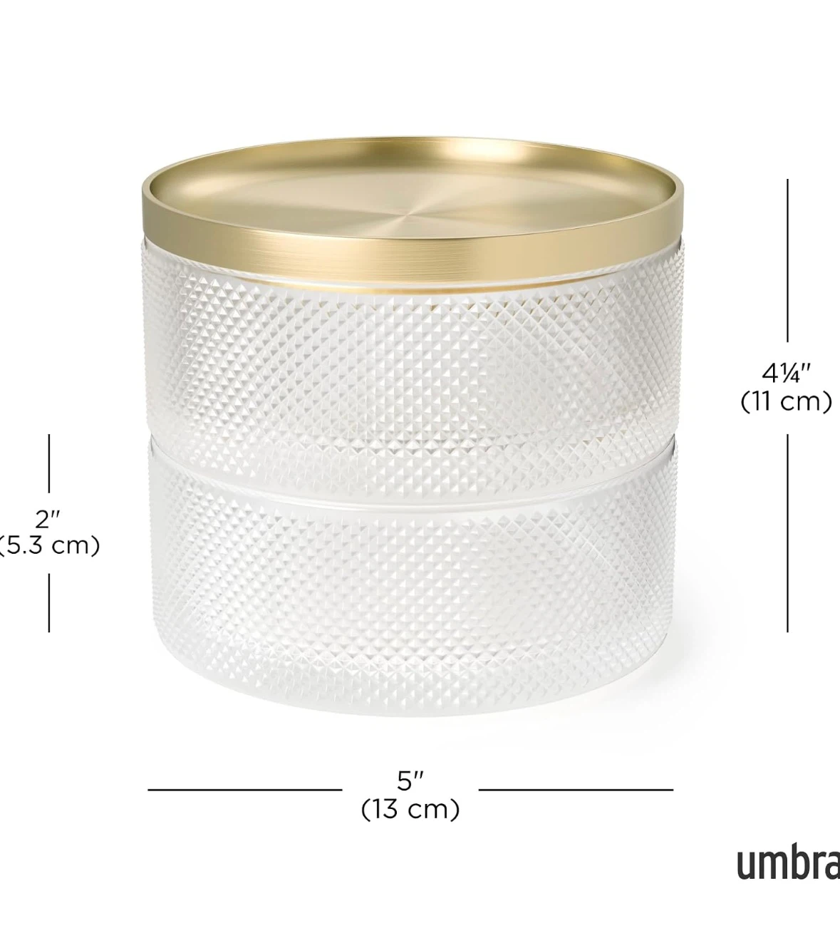 Umbra Pressed Glass Jewellery Organizer