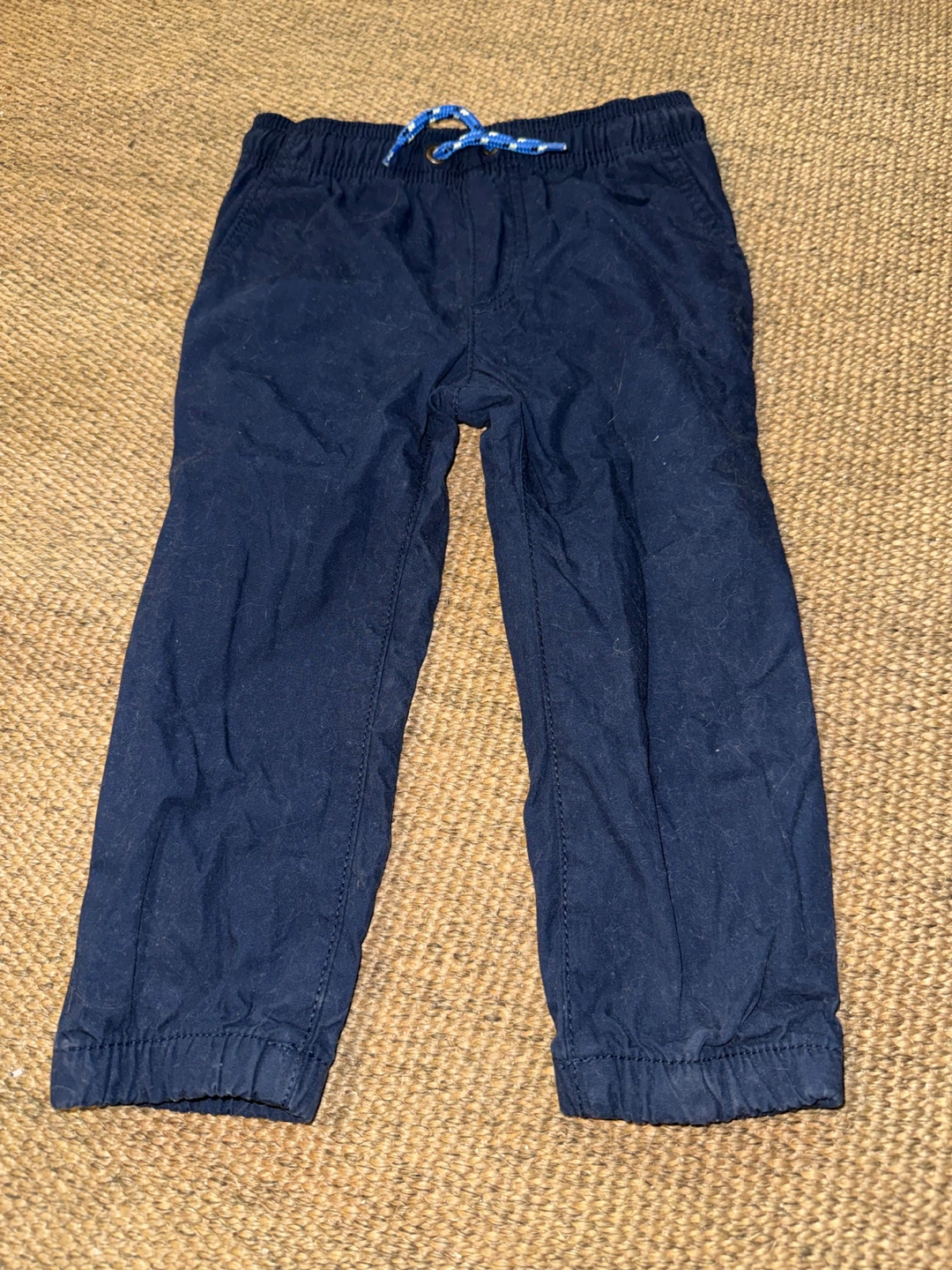 Navy Blue Drawstring Trousers