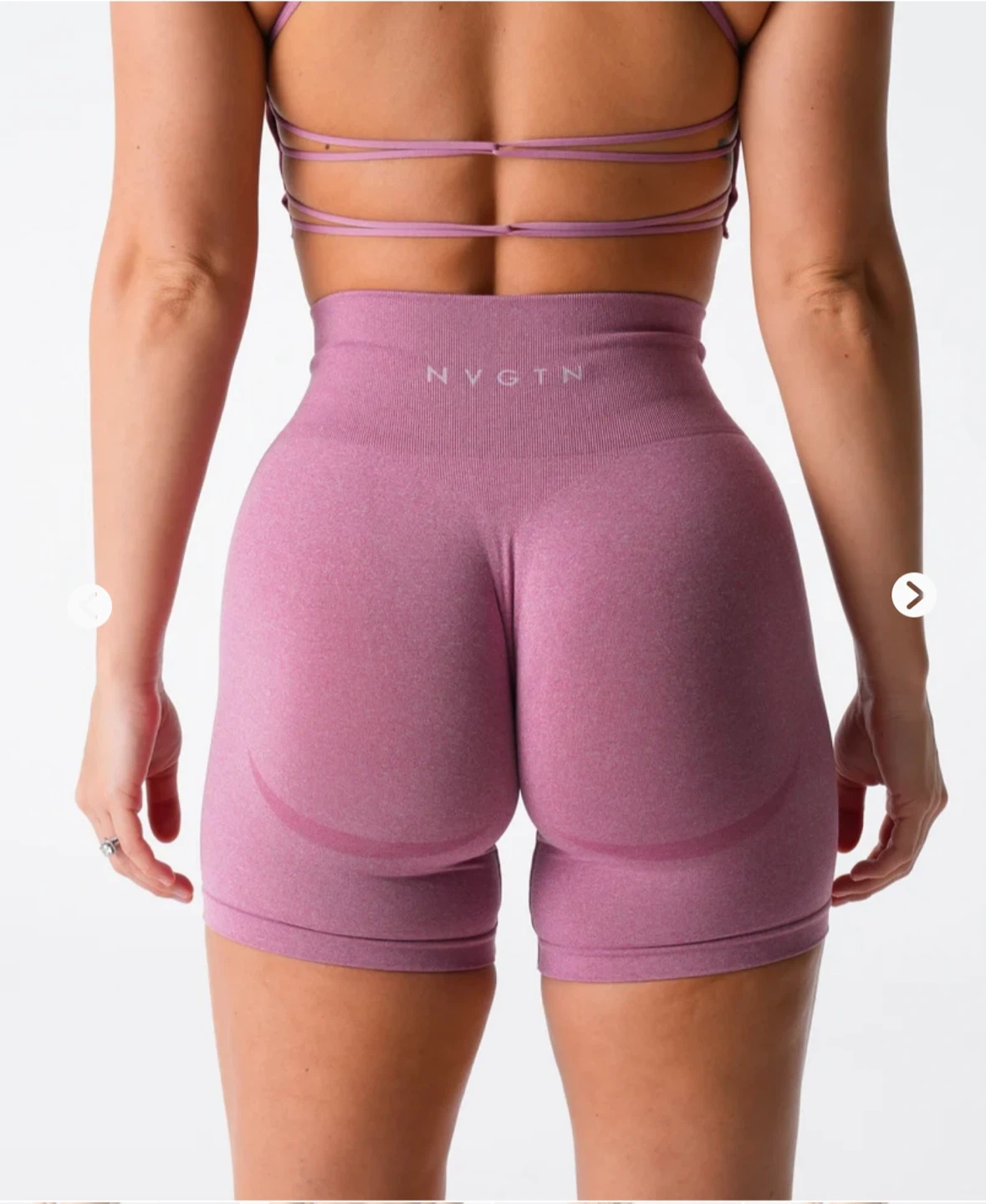 NVGTN Pastel Pink Contour Seamless Shorts - L - photo 2