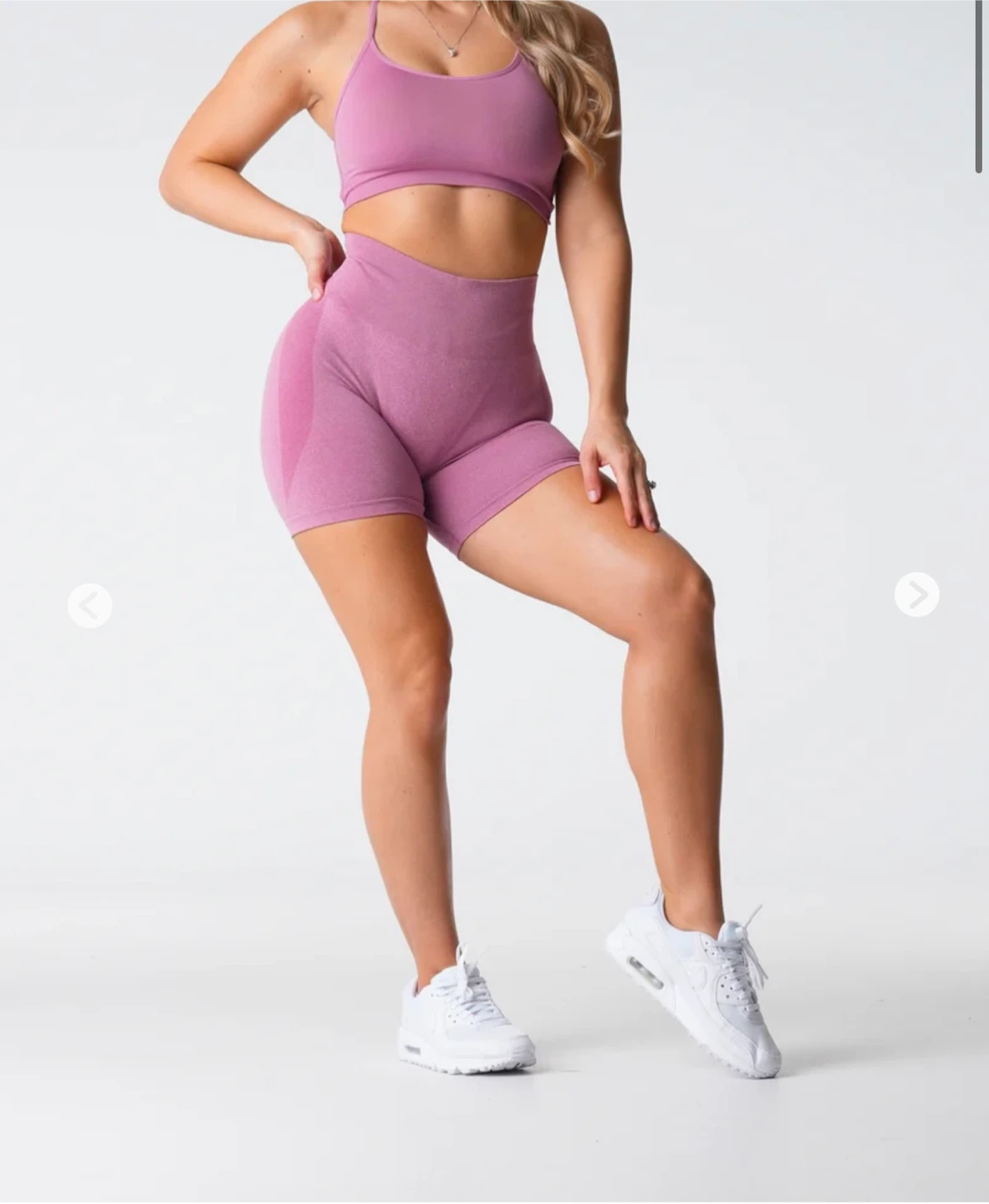 NVGTN Pastel Pink Contour Seamless Shorts - L - photo 3