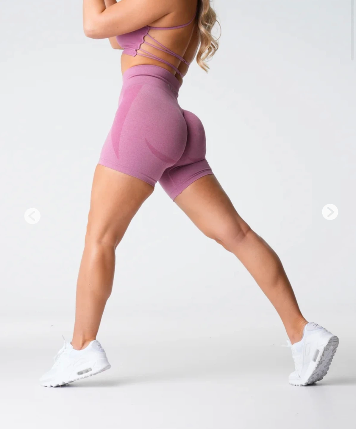 NVGTN Pastel Pink Contour Seamless Shorts - L - photo 4