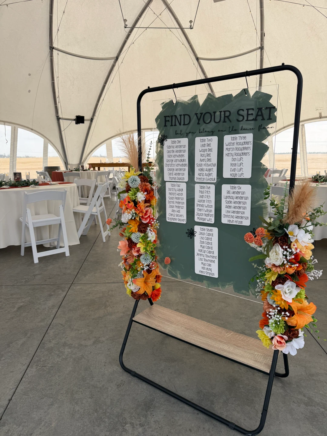 Donut Mind If I Do Wedding Display Board and seating chart