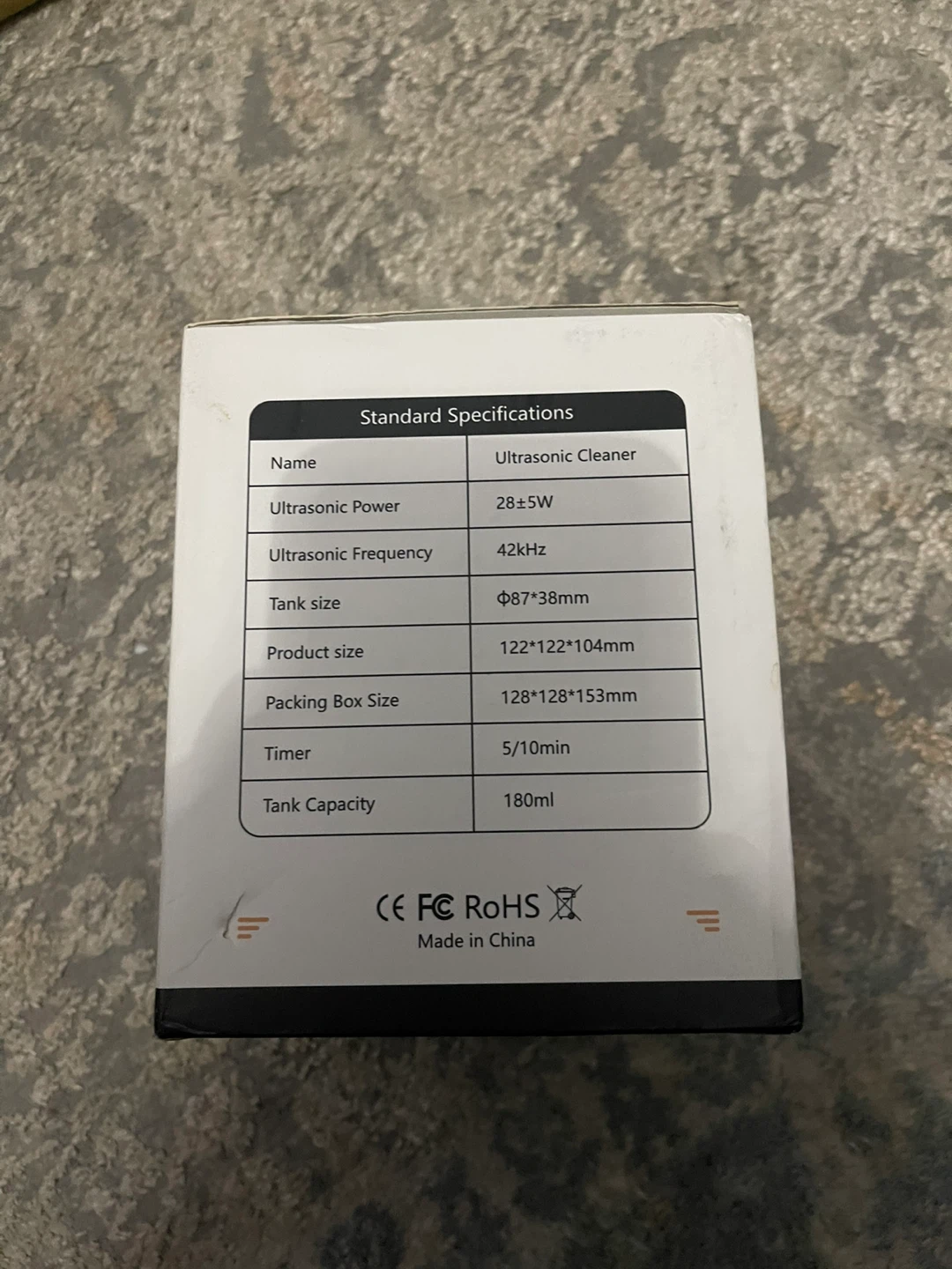 Ultrasonic cleaner