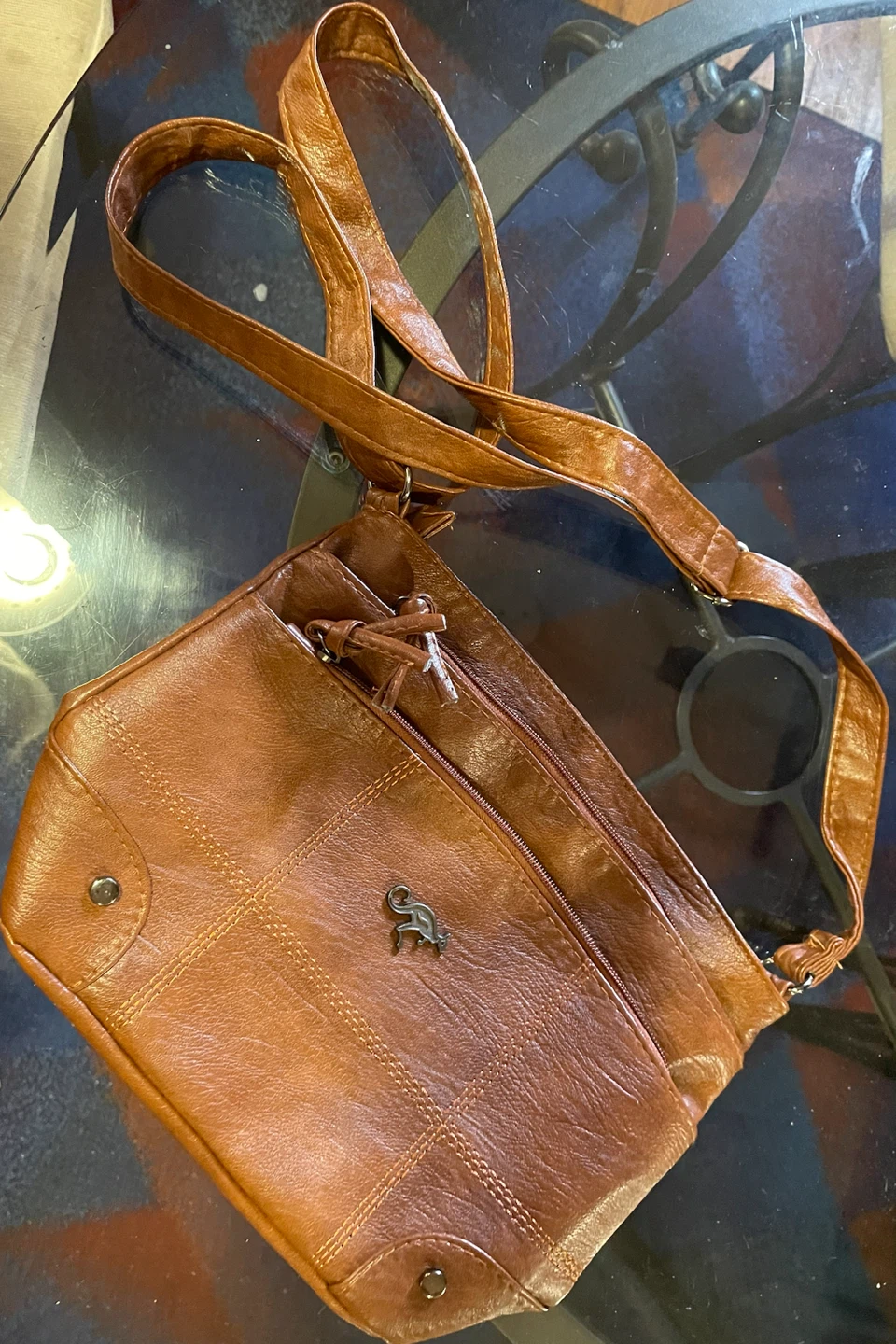 Brown Kangaroo Crossbody Bag