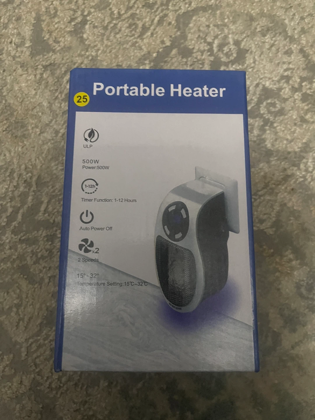 Portable Wall-Outlet Electric Heater - photo 2