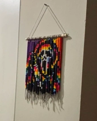 Handmade Pony Bead Wall Hangings and Keychains - photo 2