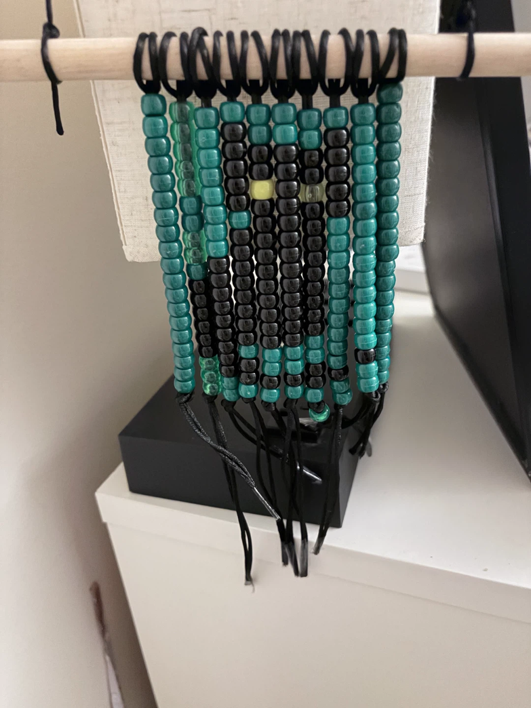 Handmade Pony Bead Wall Hangings and Keychains - photo 3