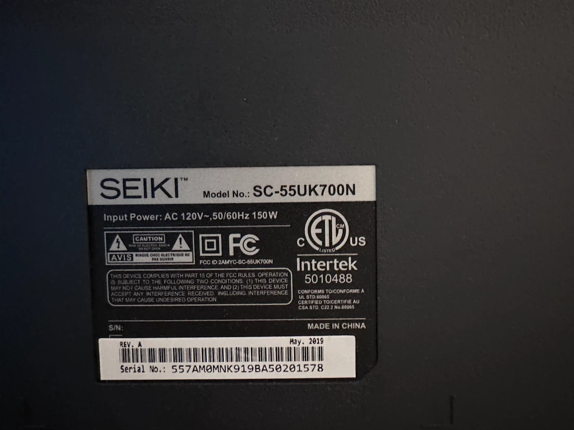 Seiki 55” 4K Ultra HD LED TV - photo 2