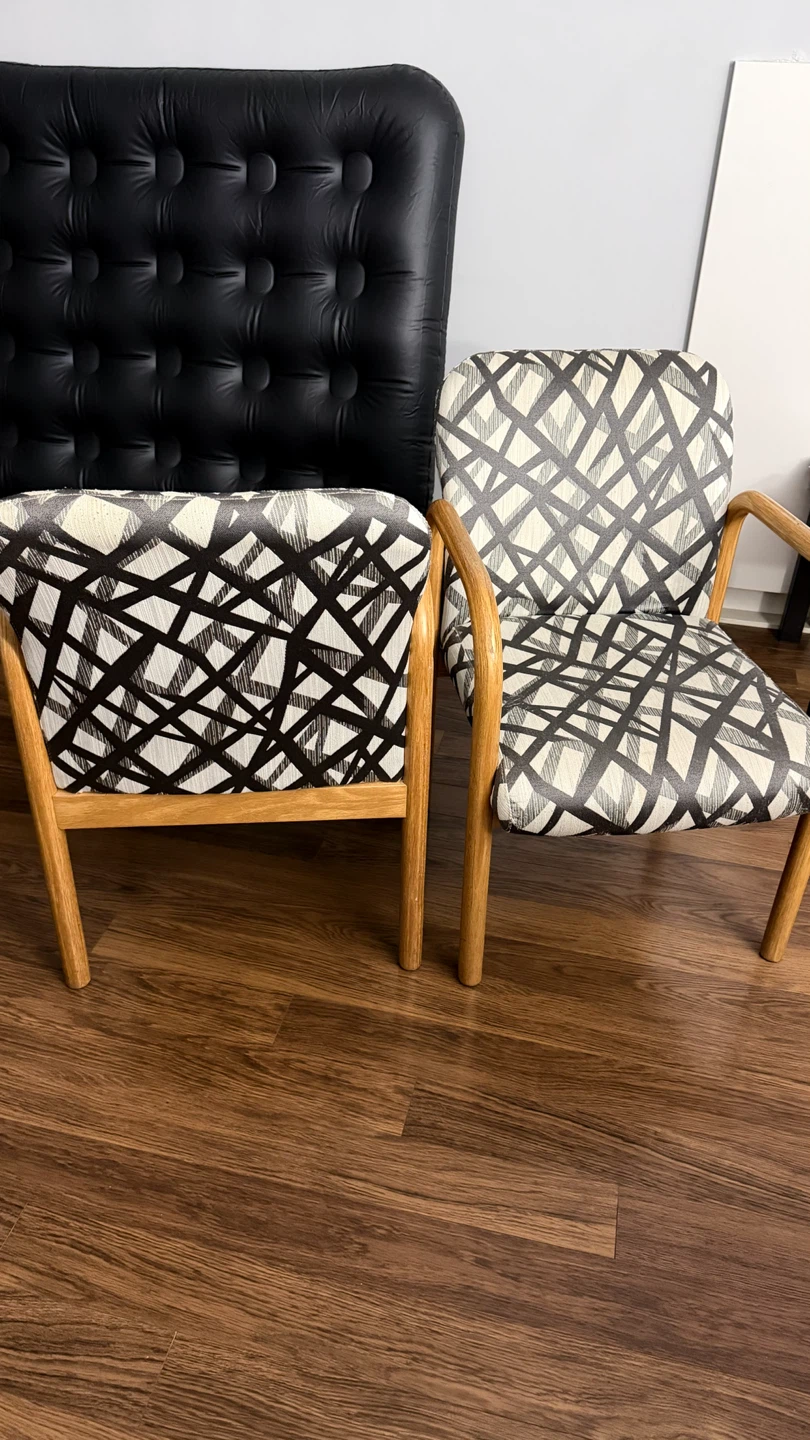 Set of two wooden armchairs - Available on 30th October