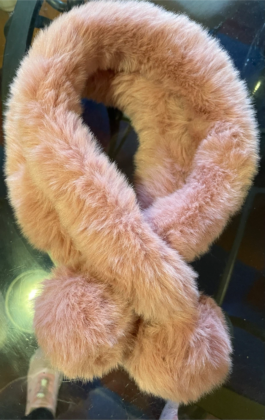 Pink Faux Fur Scarf - photo 2