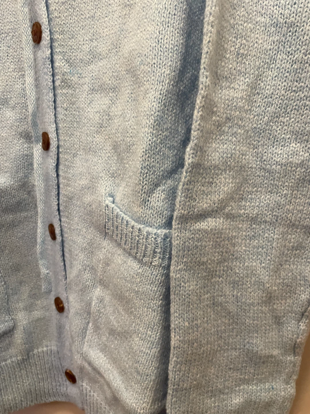 Light Blue Knitted Hooded Cardigan - photo 2