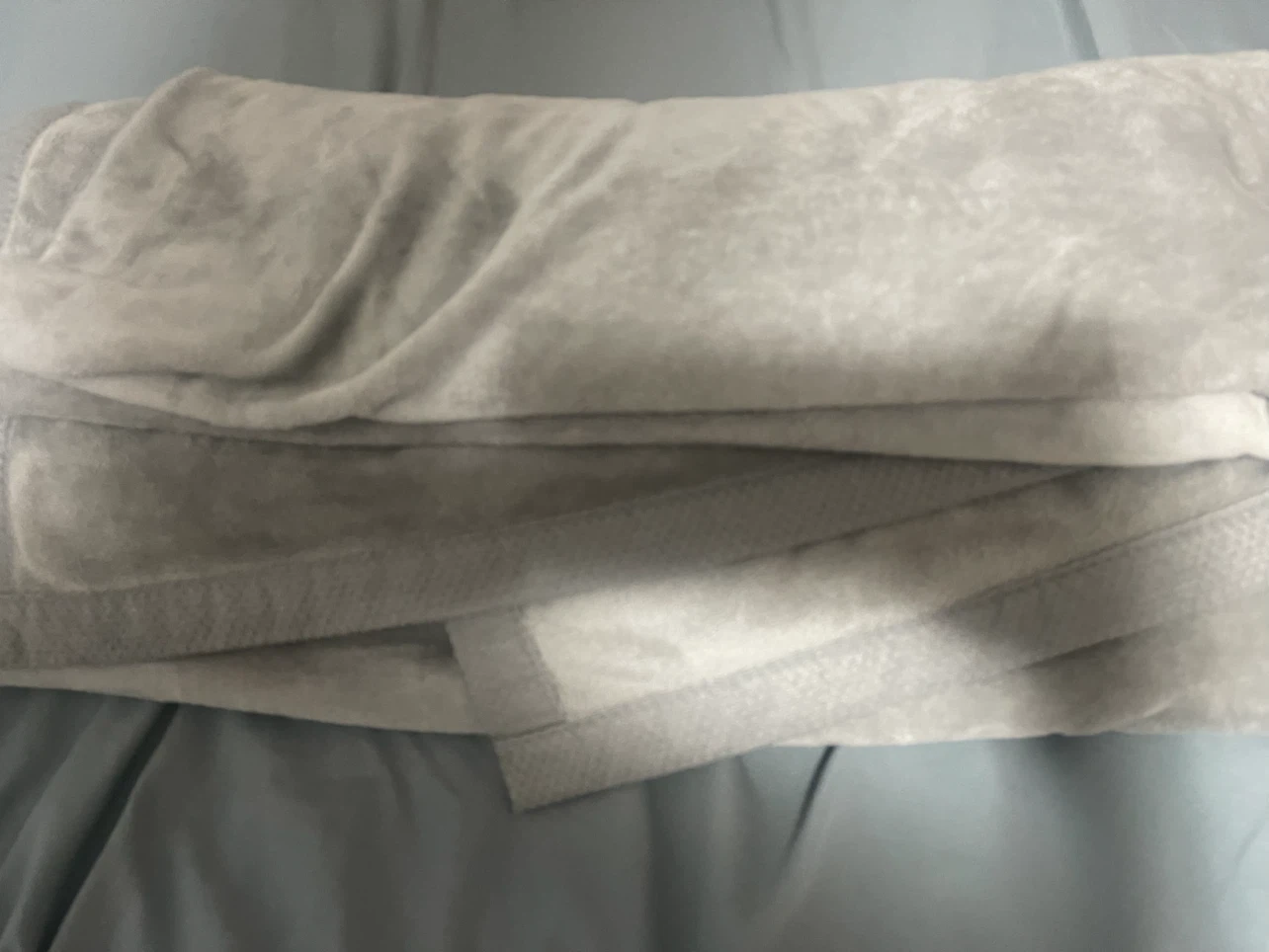 Soft Grey Plush Blanket - photo 2
