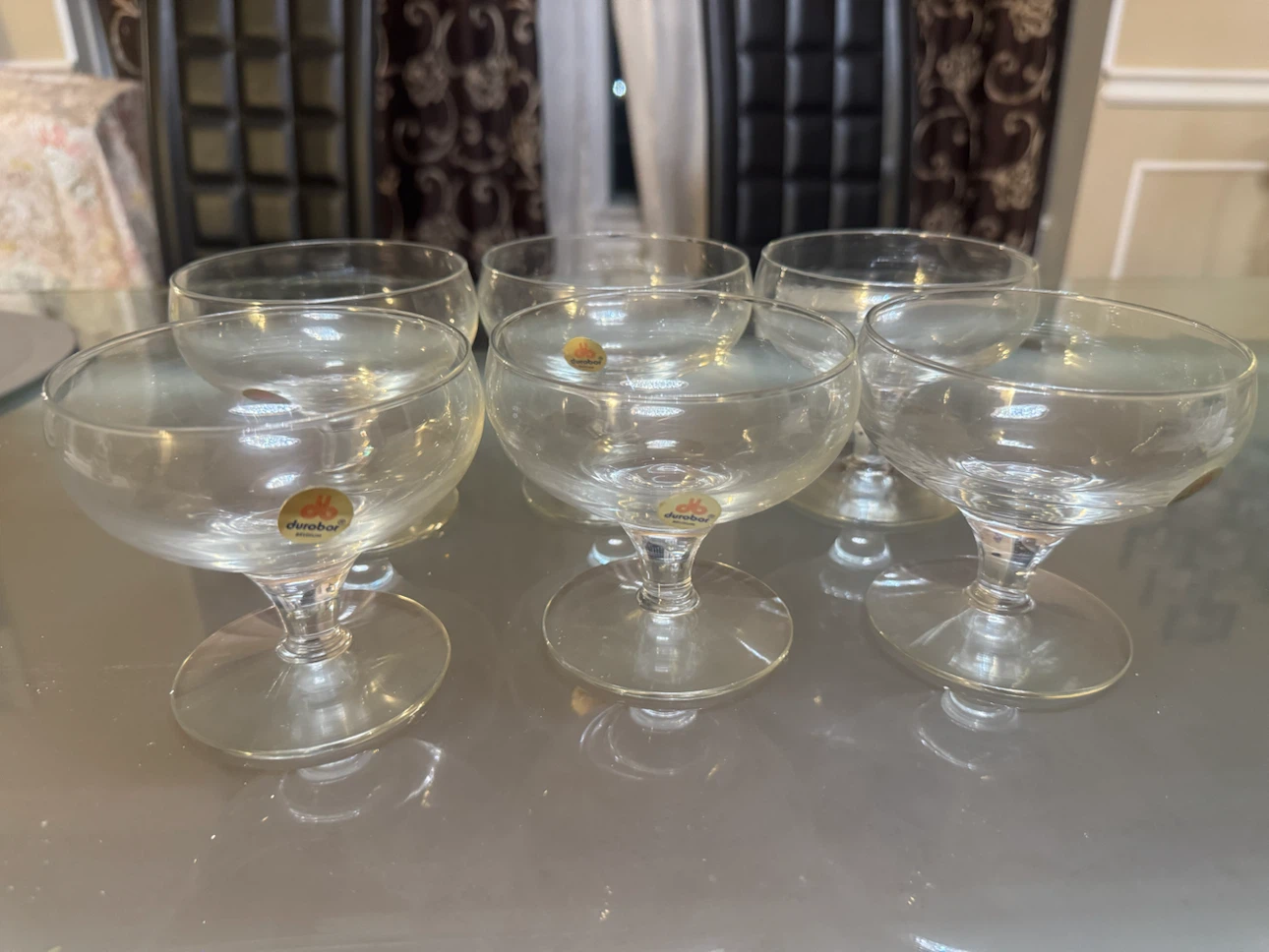 Set of 6 Durobor Belgium Dessert Glasses - photo 2