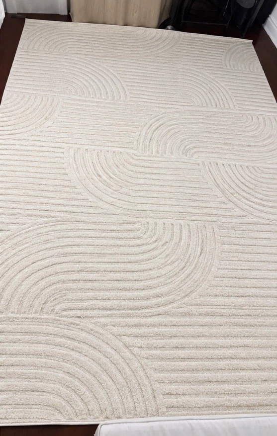 StyleWell Catalone Cream Arches Indoor Area Rug