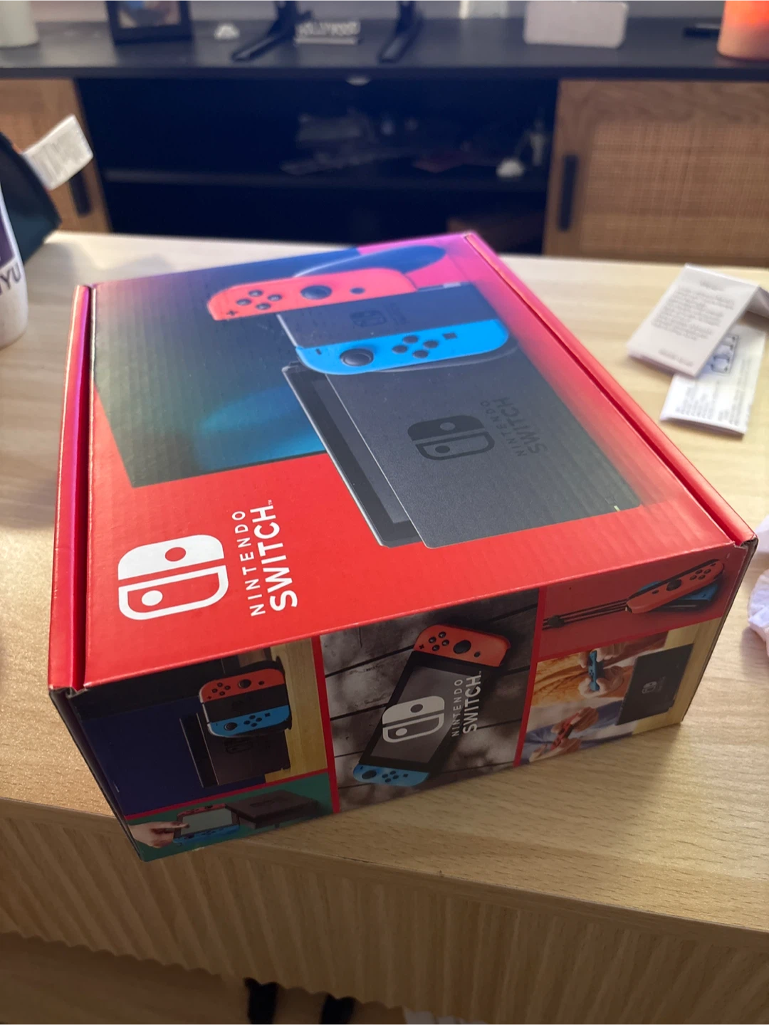 Nintendo Switch Console Neon Blue and Neon Red - photo 2