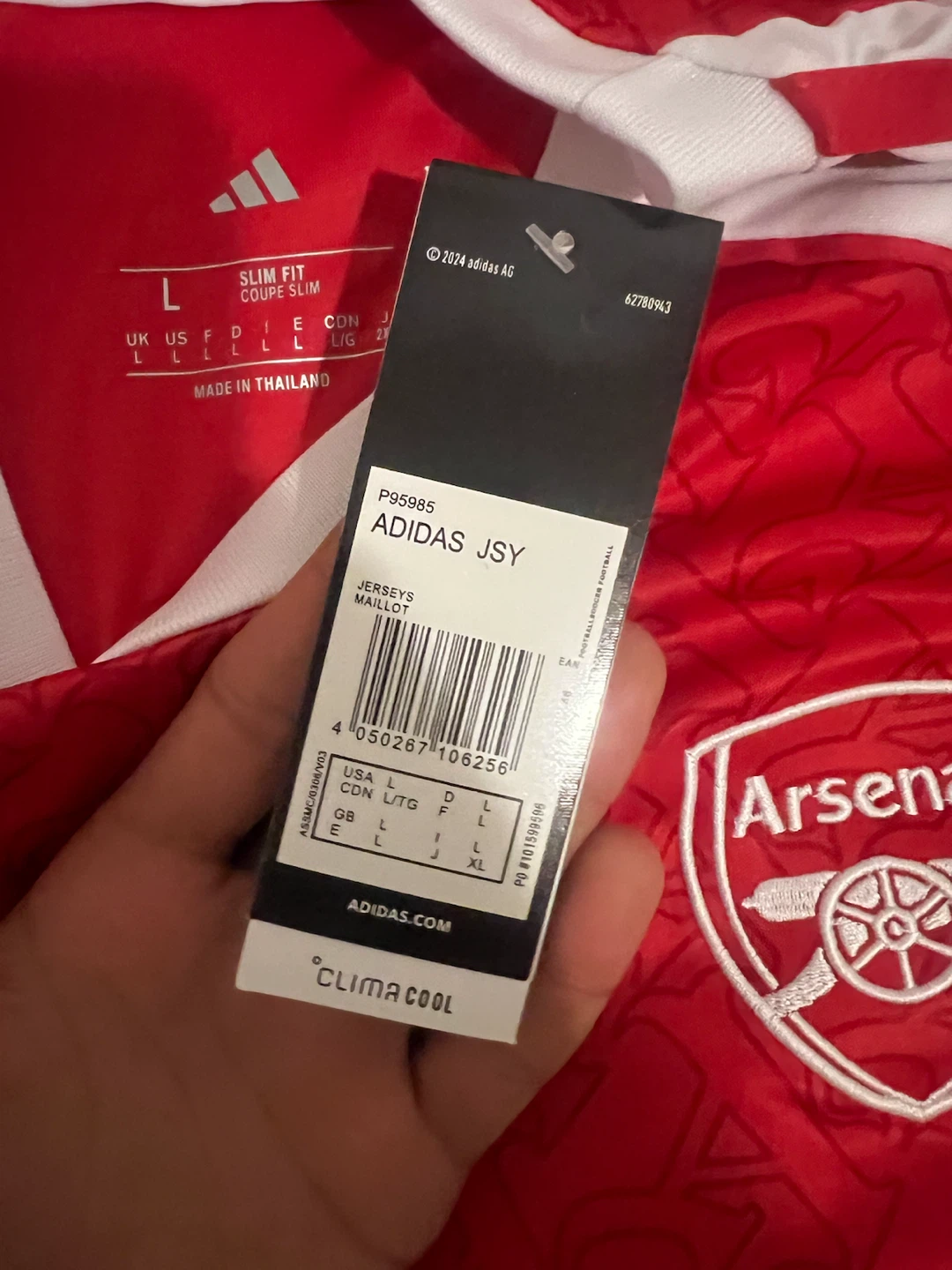 Arsenal Declan Rice Jersey Size Large - photo 3