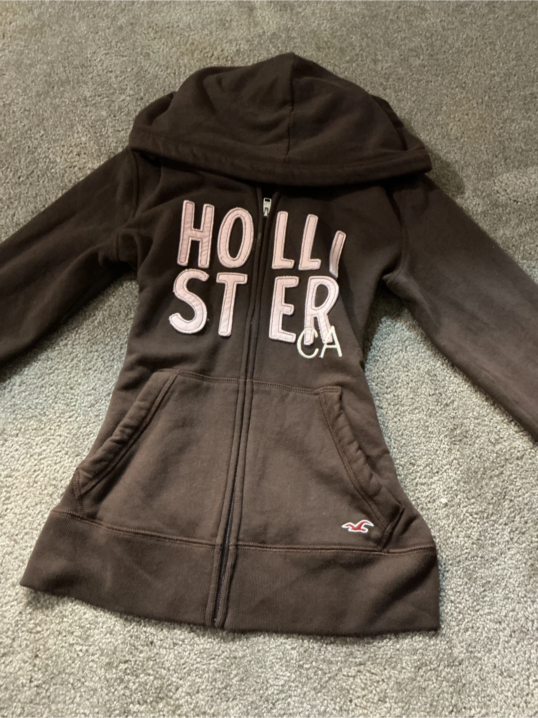 Two Zip-Up Hoodies: Hollister and Victoria's Secret PINK - photo 2