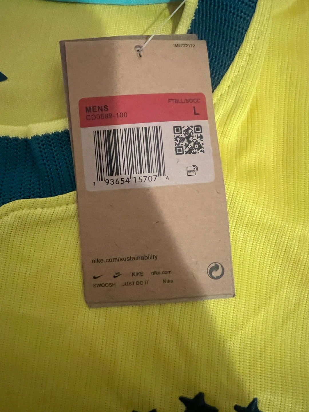 Nike Brazil Neymar Jr Jersey - Large - photo 2