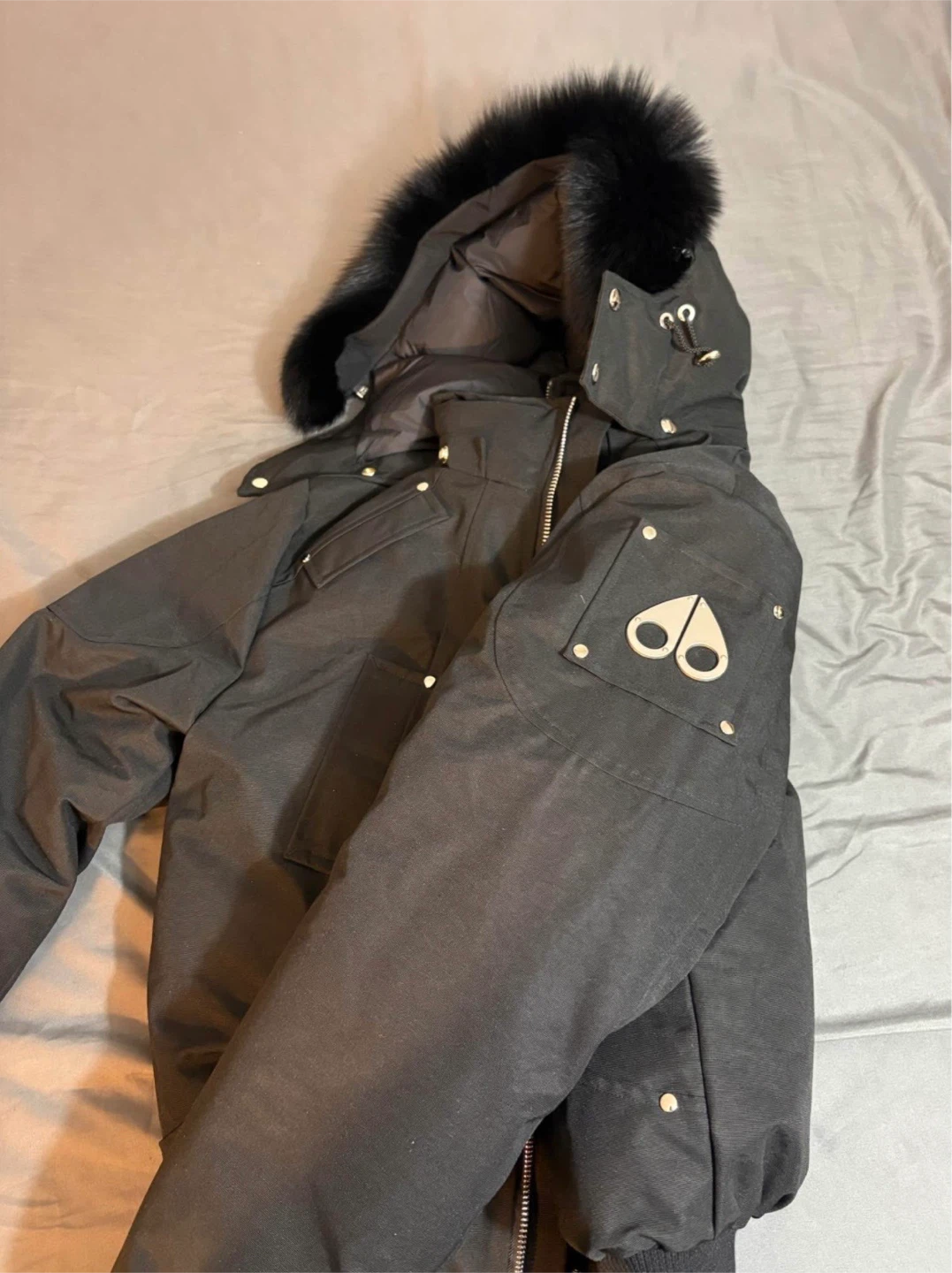 Moose Knuckles Down Jacket - Black - Size Medium - photo 5