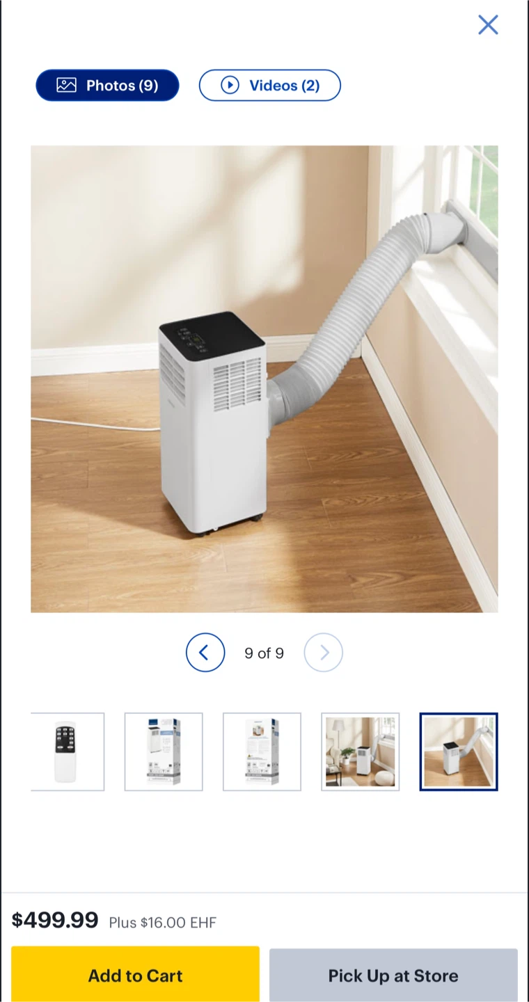 Insignia 8,000 BTU Portable Air Conditioner