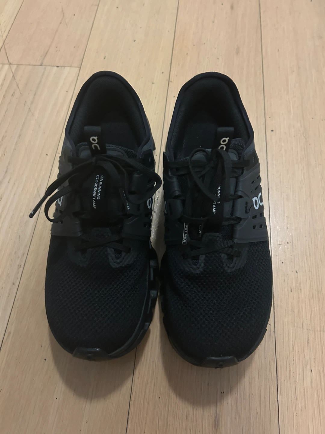 On Running Cloudswift AMP Black Shoes - Women's 7.5