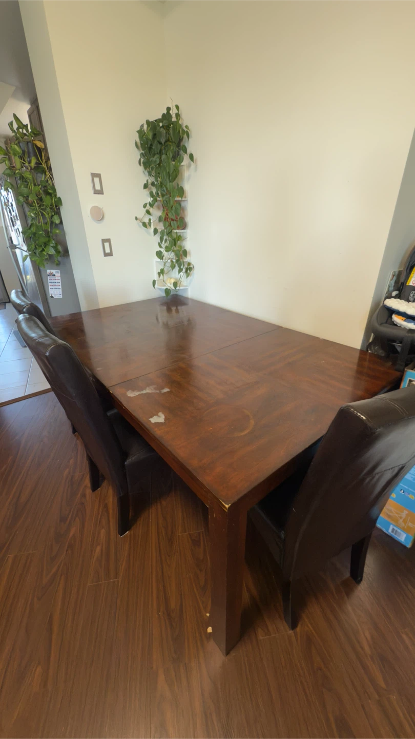 Dinning table with extension