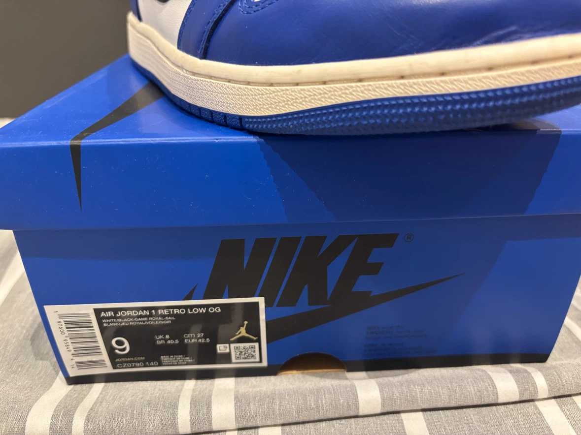 Nike Air Jordan 1 Retro Low OG Game Royal – Size 9 - photo 5