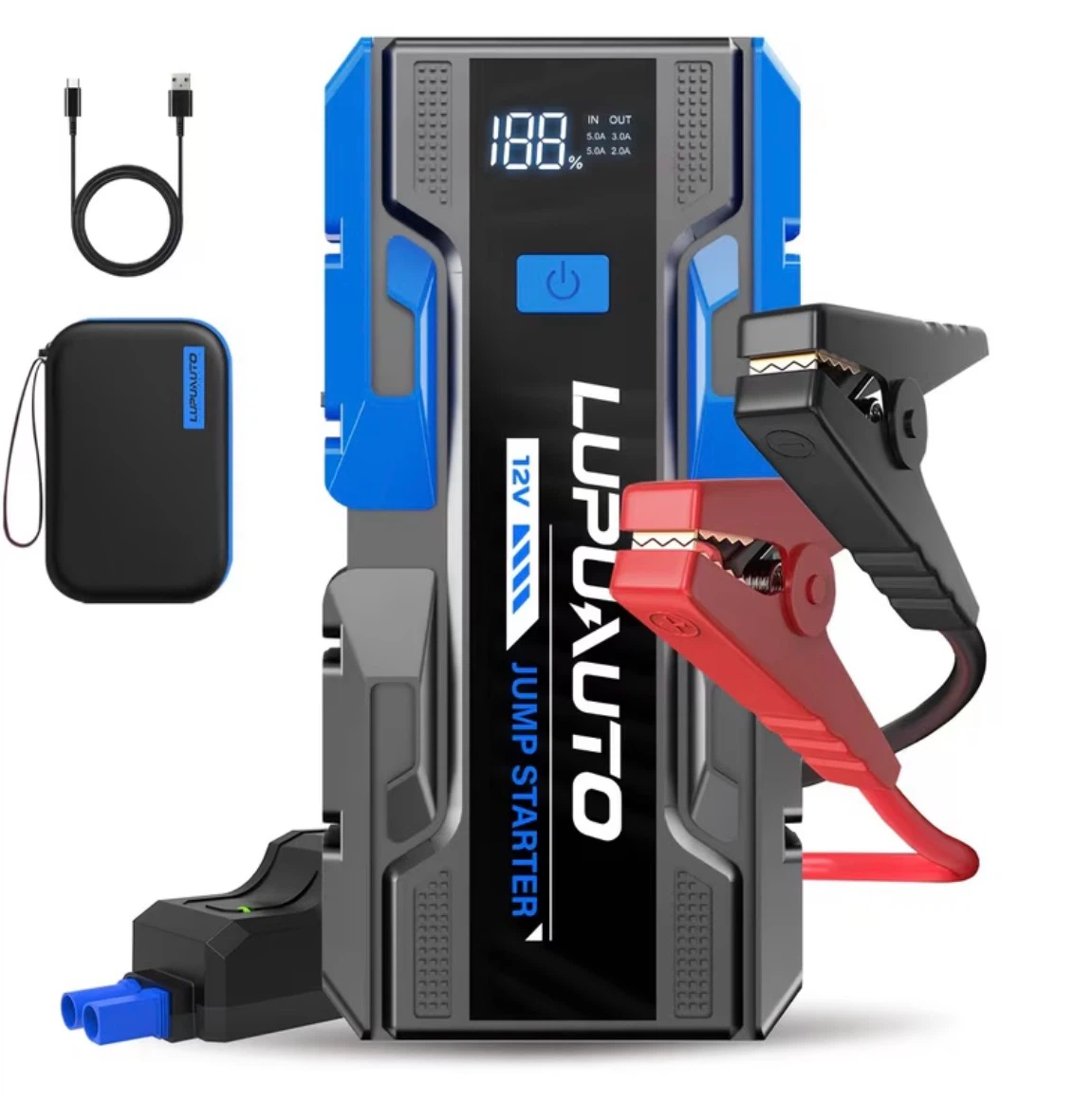 Lupuauto 3000A 12V Portable Jump Starter