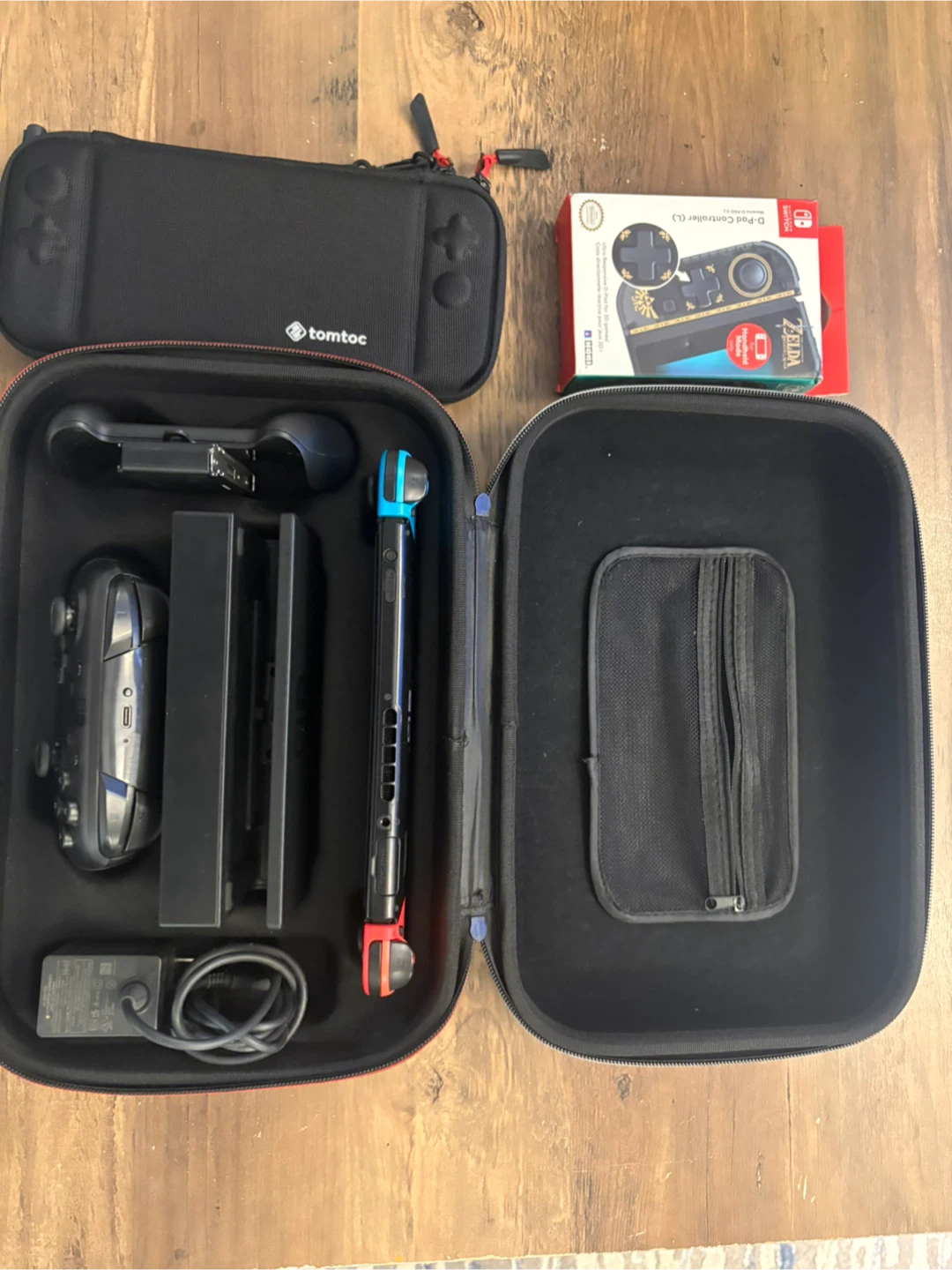 Nintendo Switch Console with Tomtoc Case and Extras