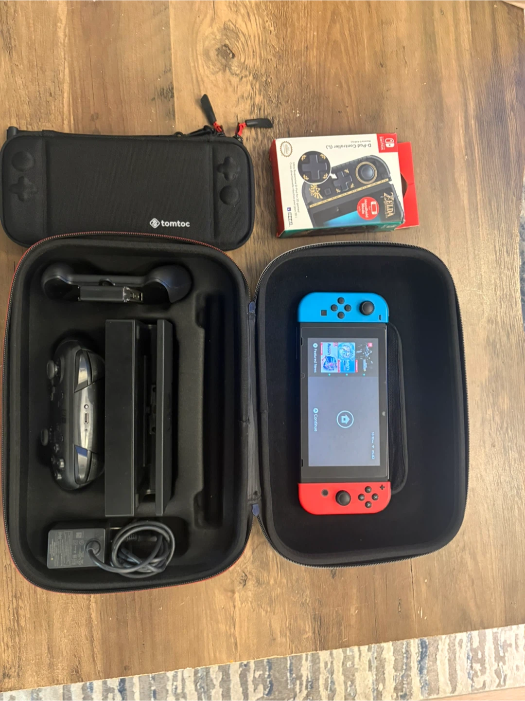 Nintendo Switch Console with Tomtoc Case and Extras - photo 2
