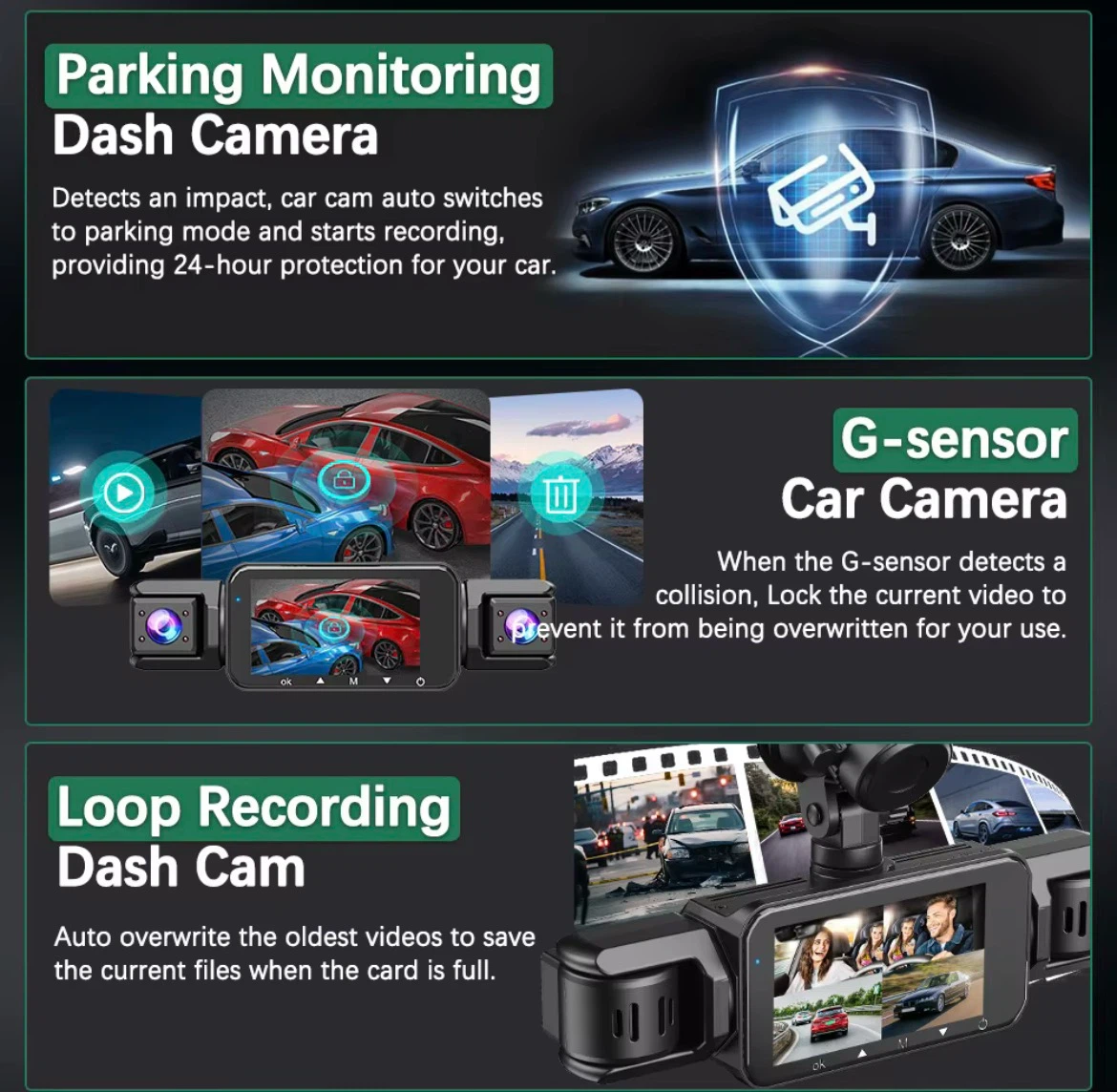 4-Channel Car wifi  Dash Cam with 360 Degree Protection - photo 5