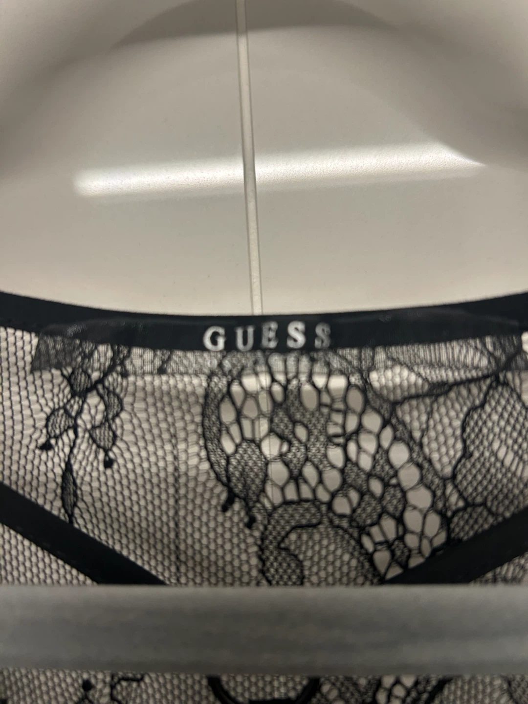 Guess Black Lace Tank Top - photo 2