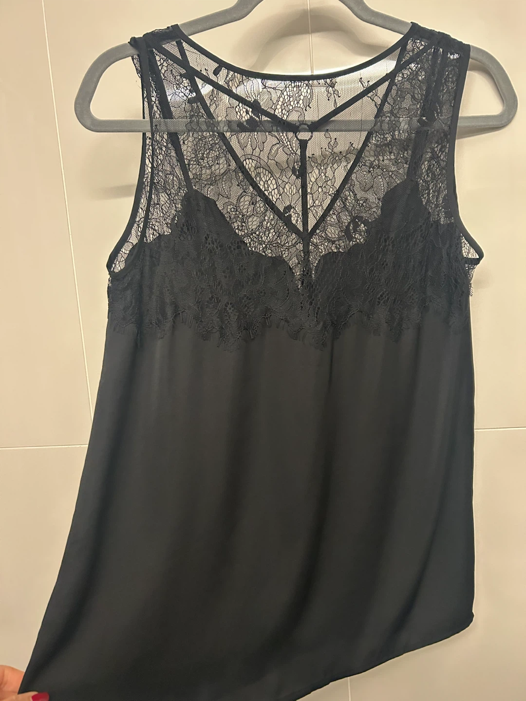 Guess Black Lace Tank Top - photo 3