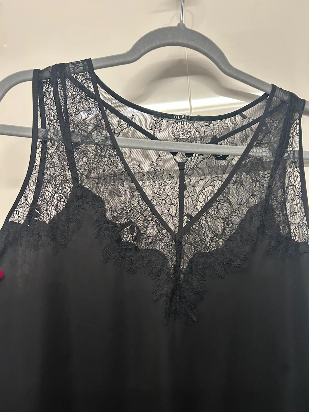 Guess Black Lace Tank Top - photo 4