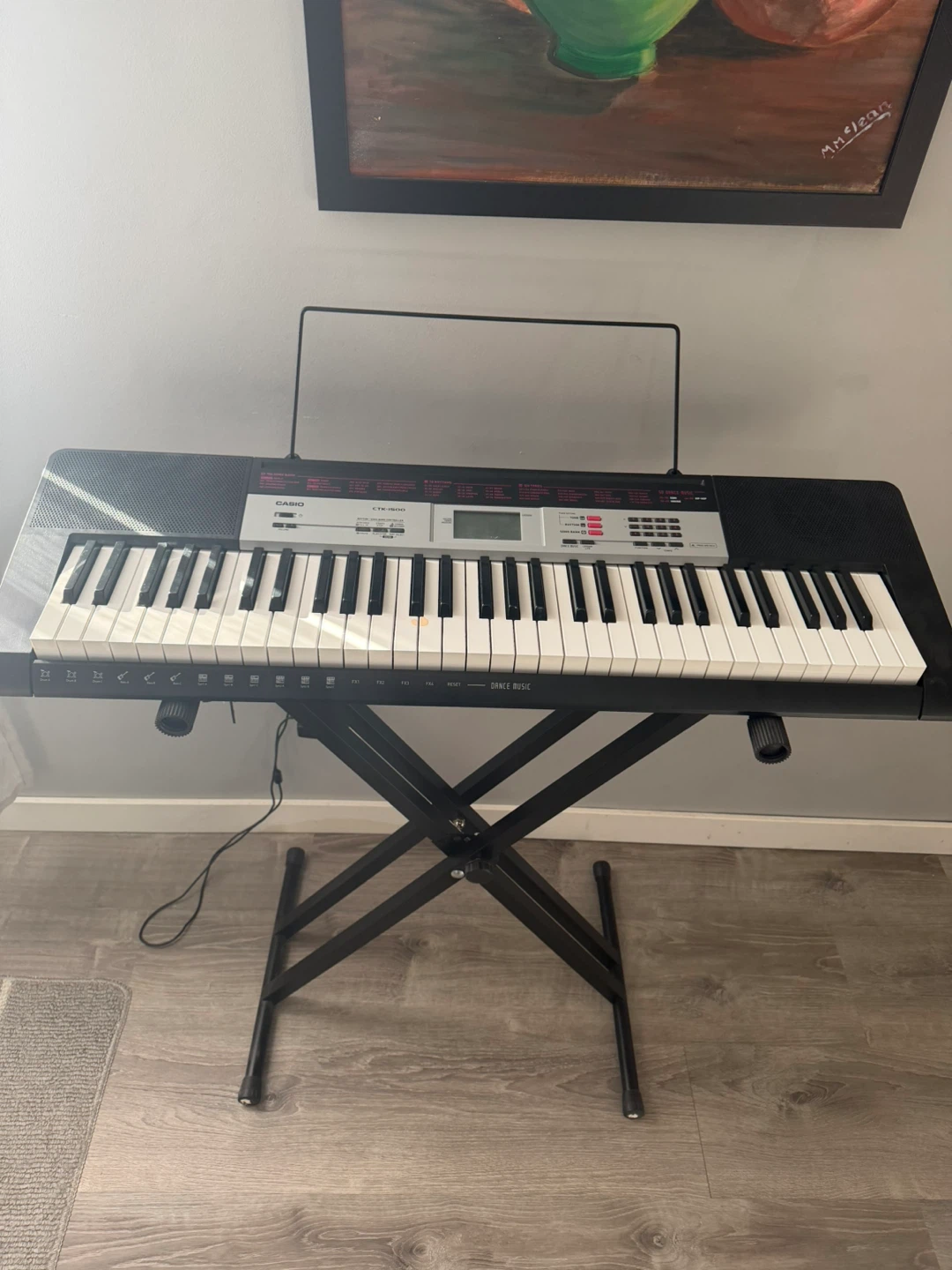 Casio CTK-1500 Keyboard with Stand