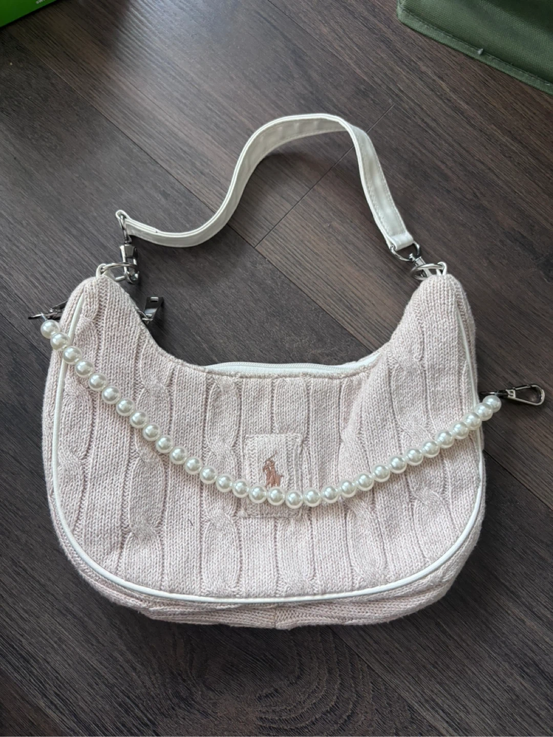 Ralph Lauren Cable Knit Shoulder Bag - photo 2