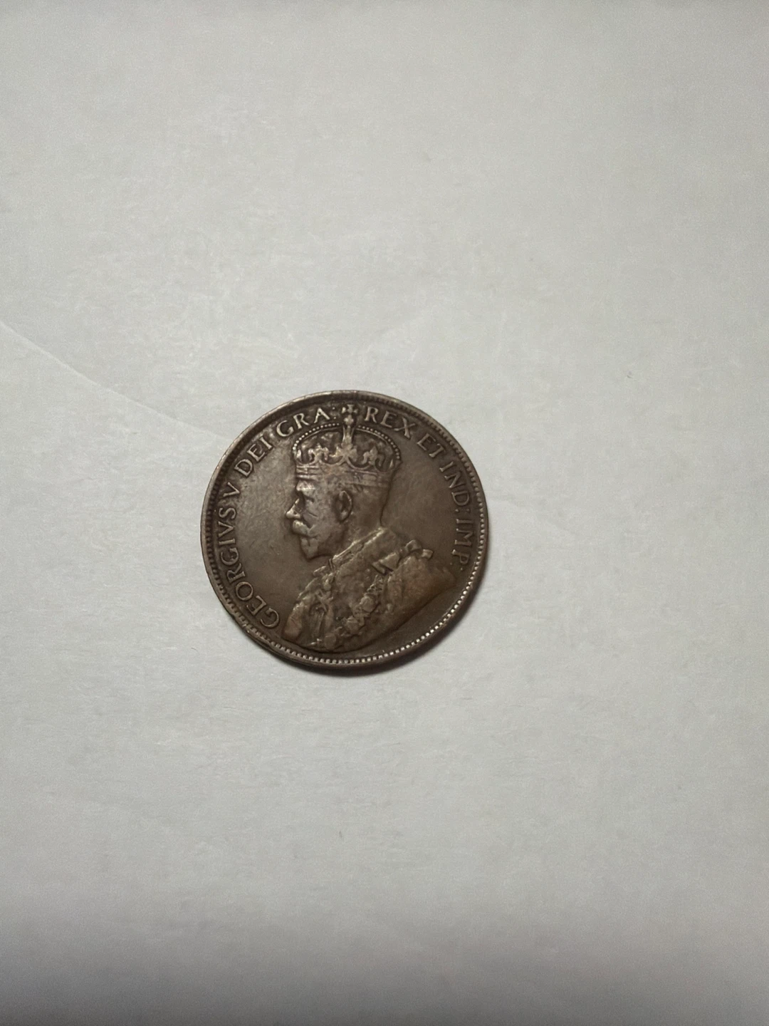 1918 Canadian One Cent Coin