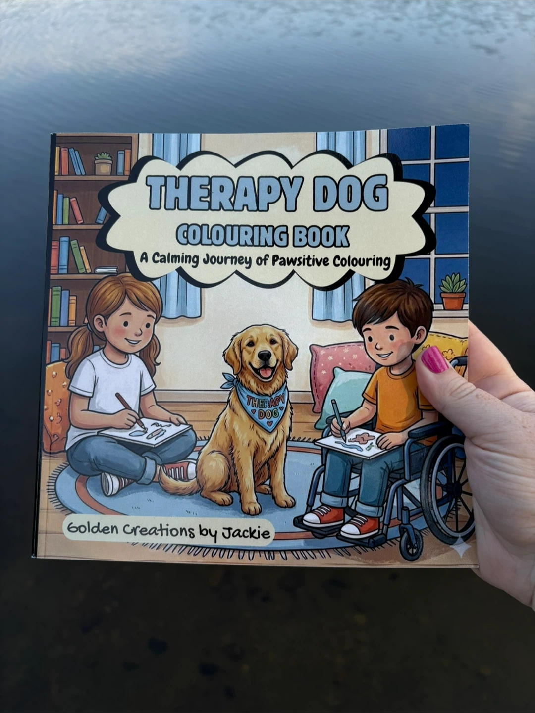 Therapy Dog Colouring Book by Golden Creations
