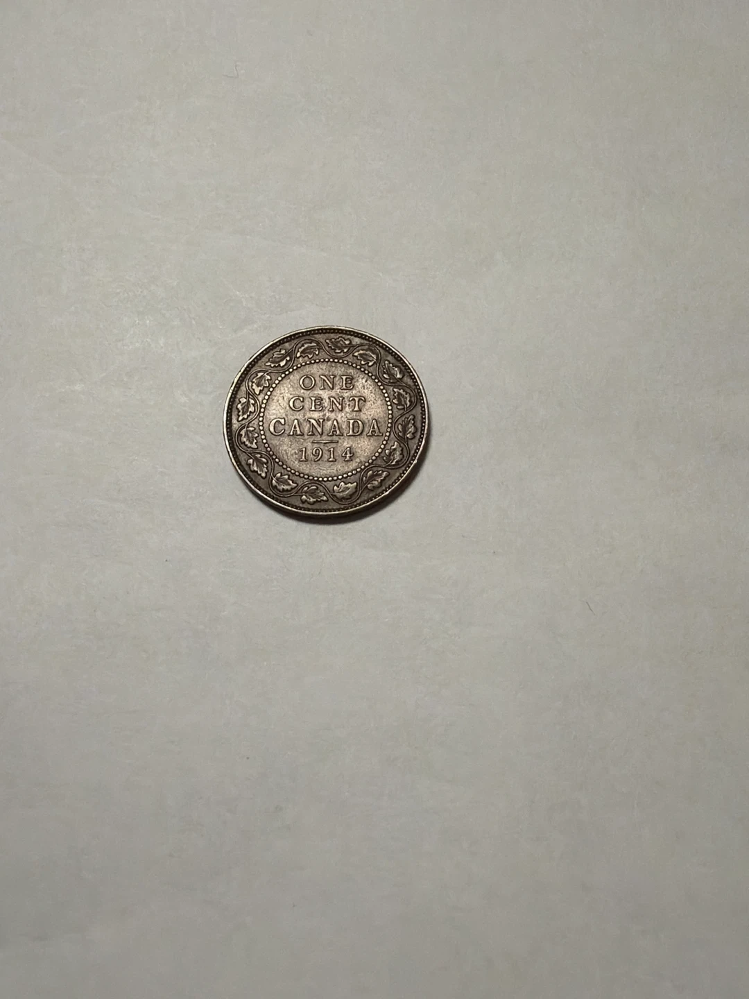 1914 Canadian One Cent Coin - photo 2