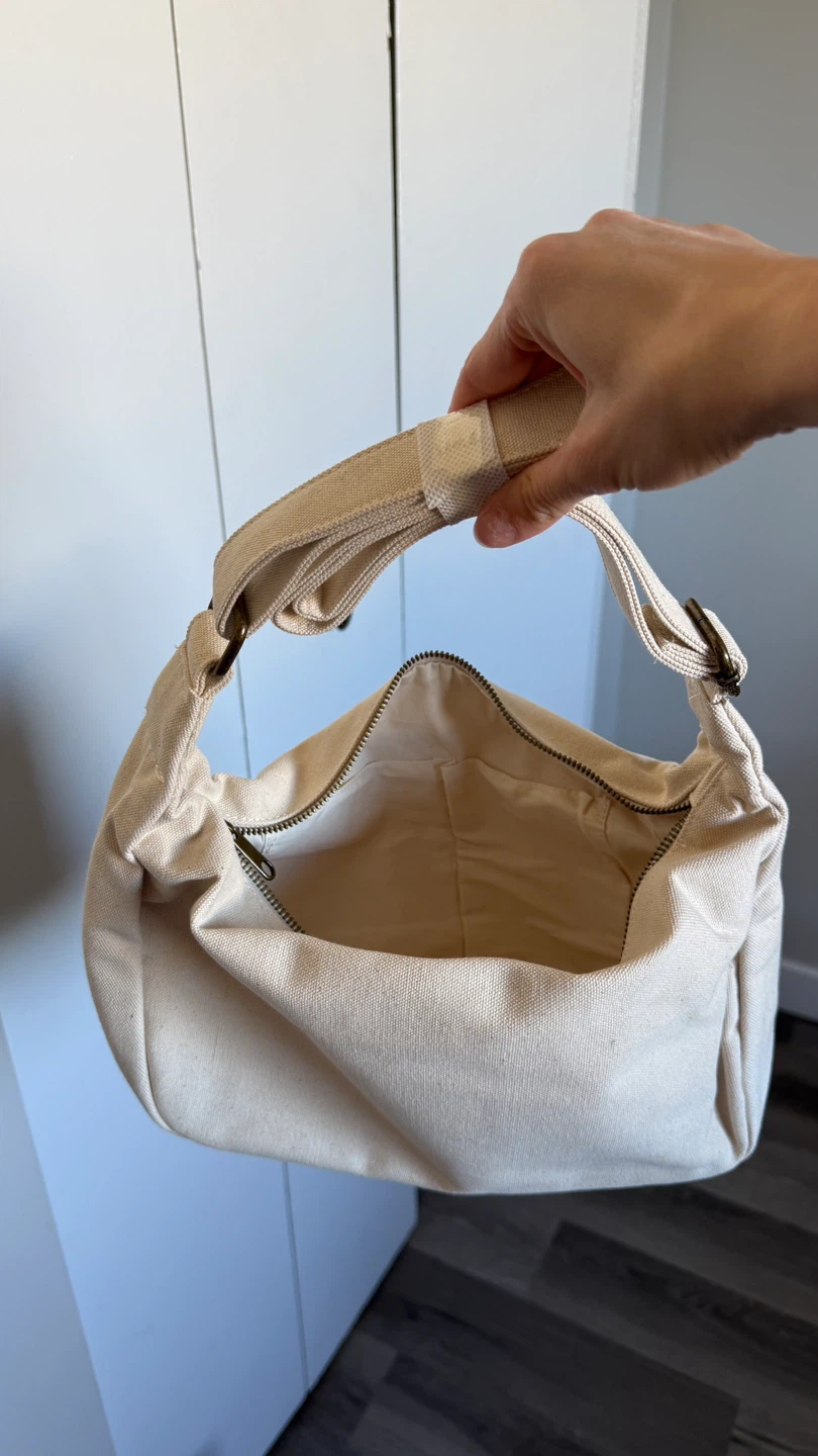 New Beige Canvas Shoulder Bag - photo 2