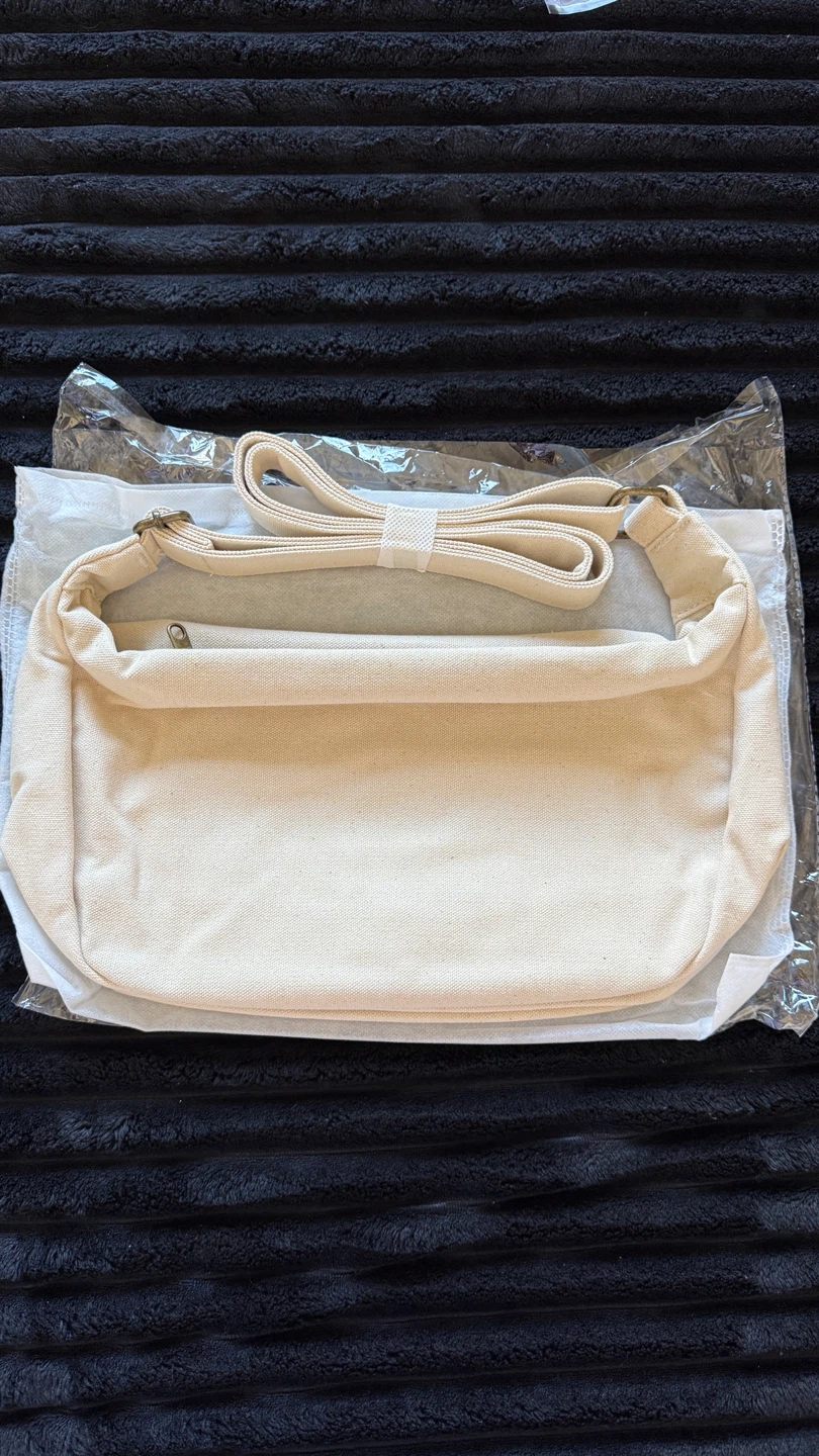 New Beige Canvas Shoulder Bag - photo 3